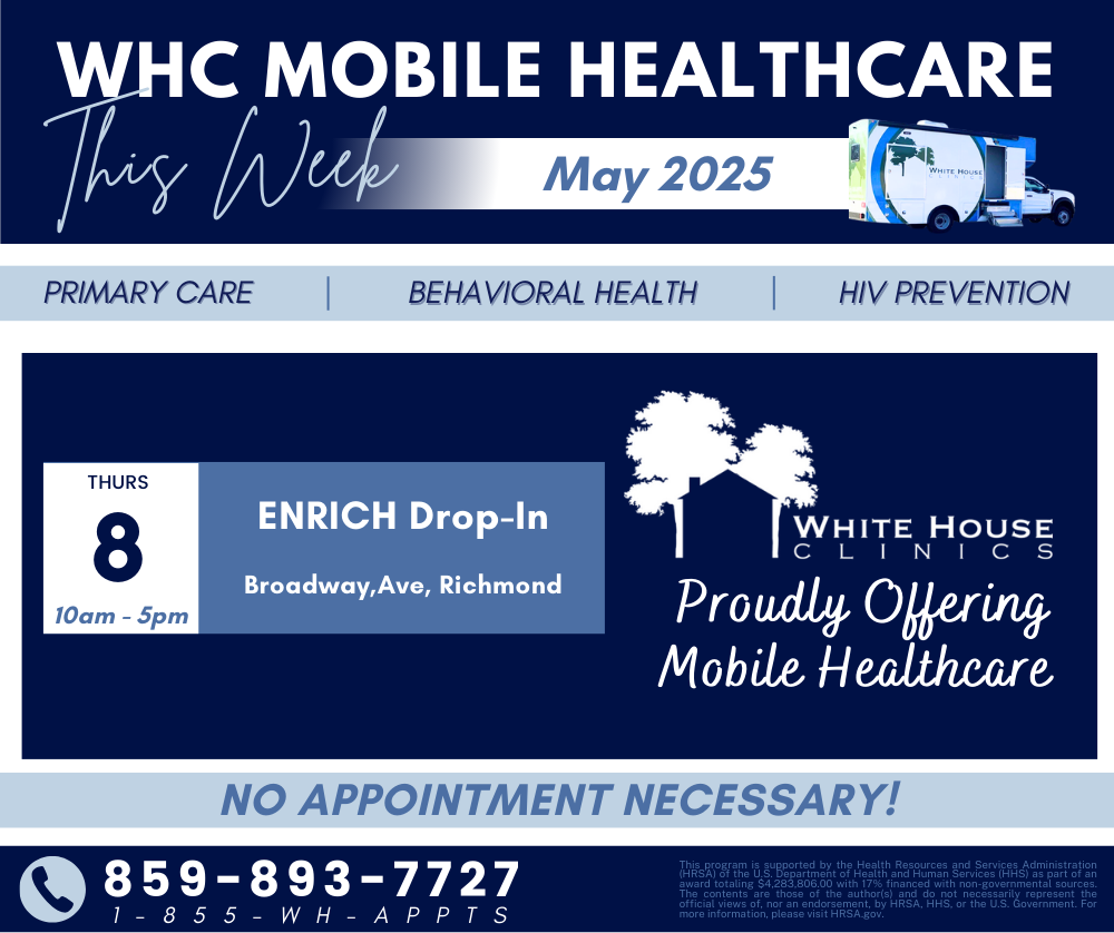WHC Mobile Healthcare May Week 1 mobile HIV prevention and medical care dates